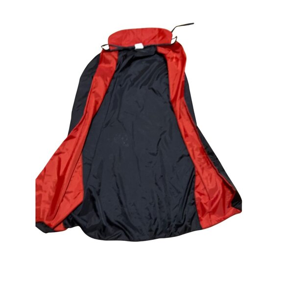 Halloween Black and Red Vampire Cape Costume One Size Fits Most 100% Nylon - Picture 1 of 6